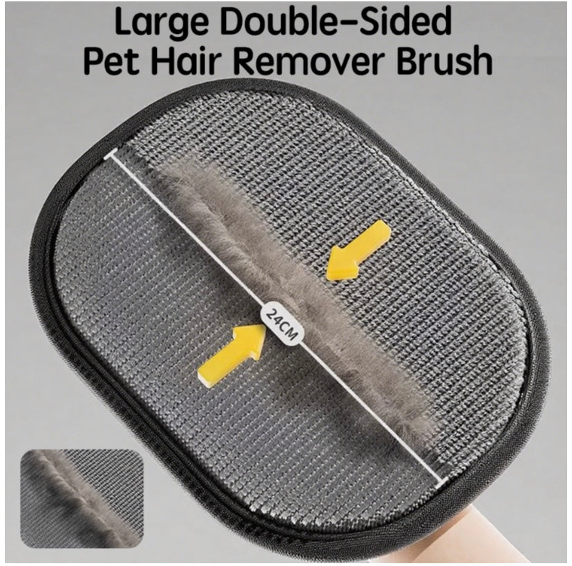 2-Piece Pet Hair Removal Gloves, Reusable Grooming & Cleaning Tool