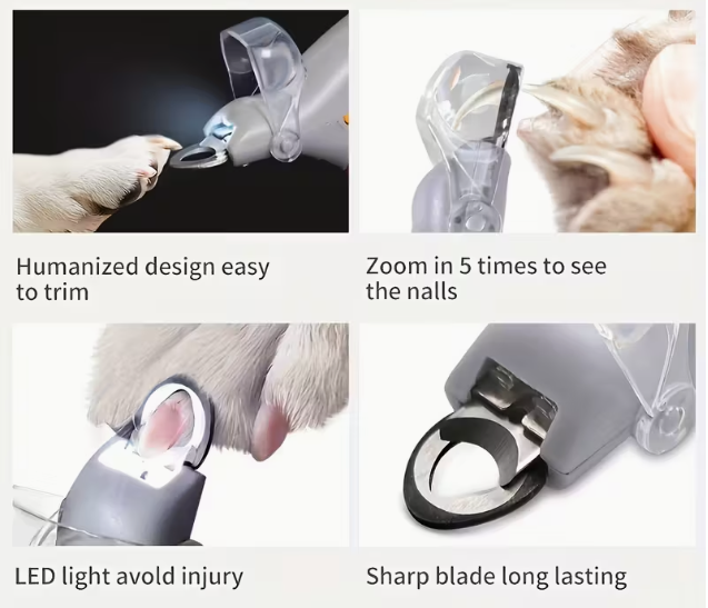 Pet Grooming Clippers with LED Light